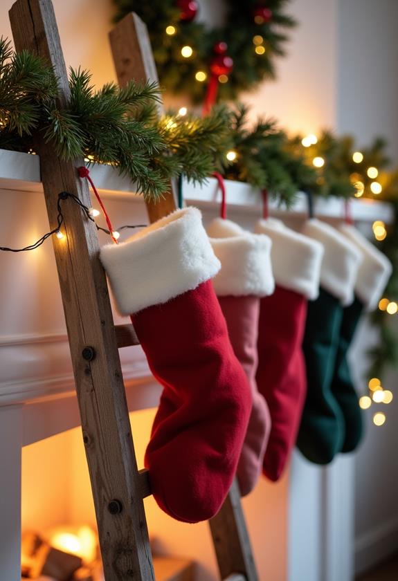 creative stocking hanging alternatives