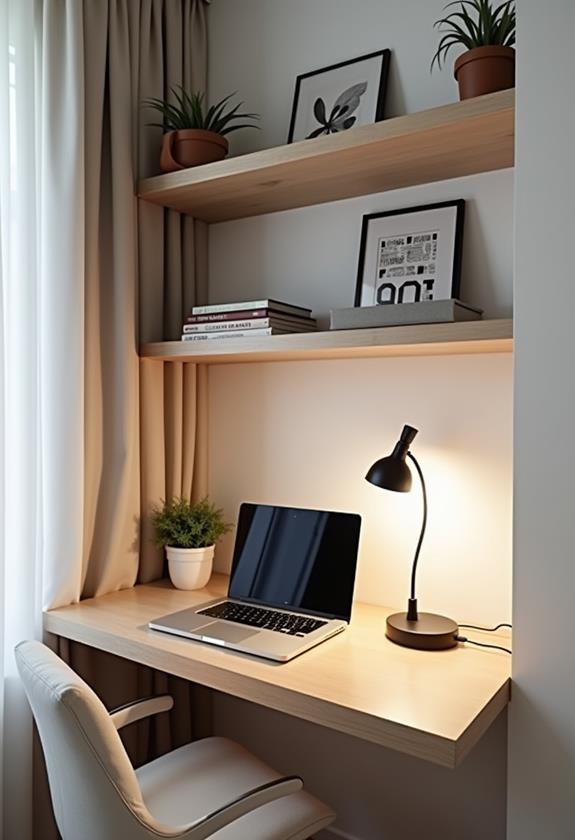 creative wall mounted workspaces