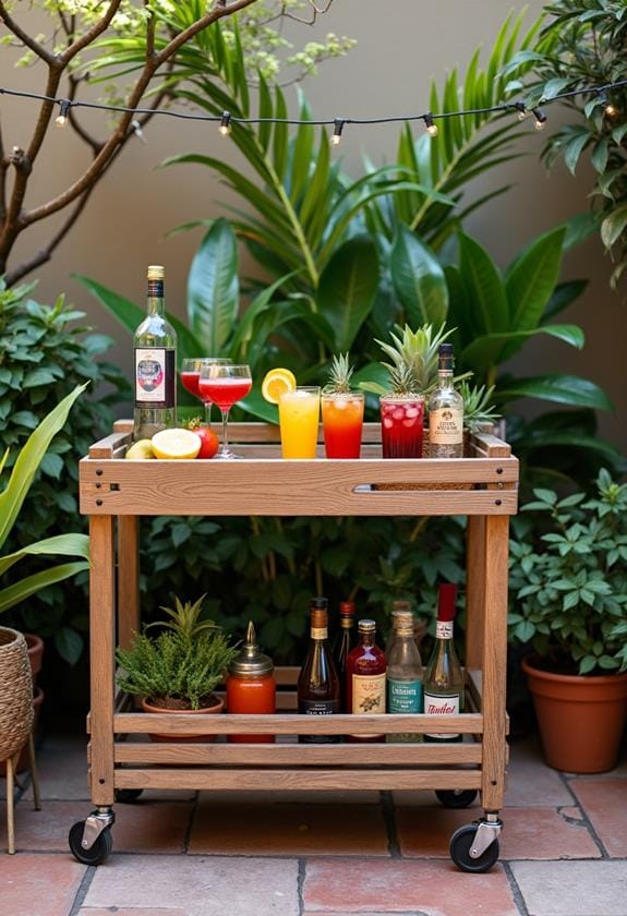 customizable garden beverage station