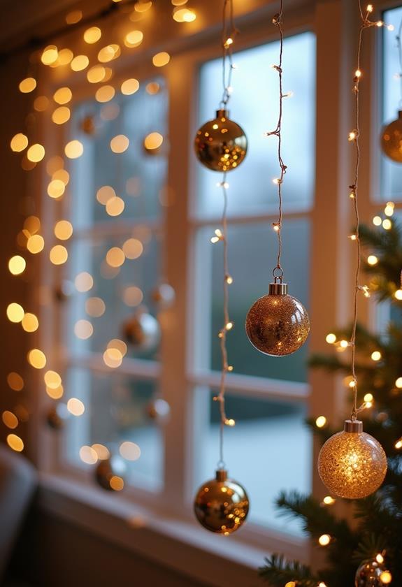 decorative drapery with ornaments