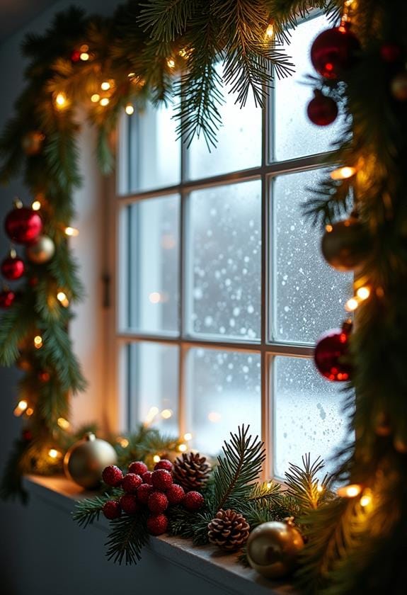 decorative holiday window accents
