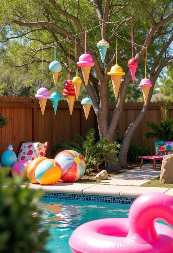 decorative ice cream garden