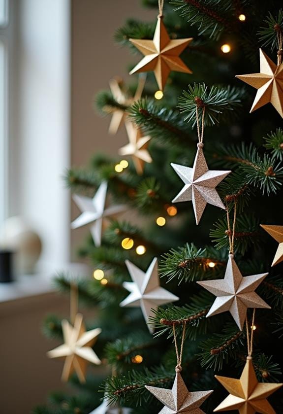 decorative paper star chain