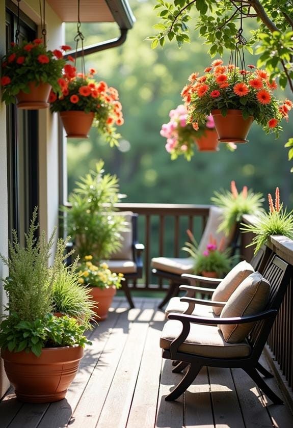 decorative plant displays outdoors