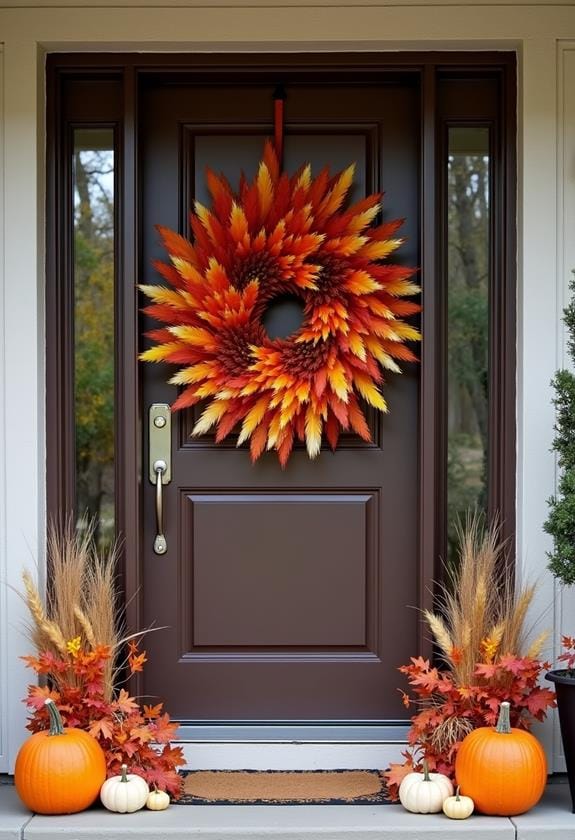 decorative turkey feather fan