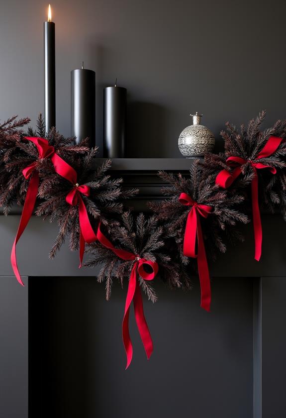 decorative twisted garland ribbons