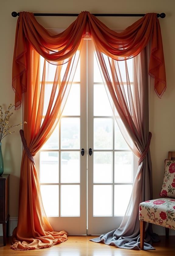 decorative window treatment set