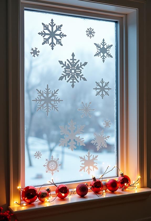 decorative winter window decals
