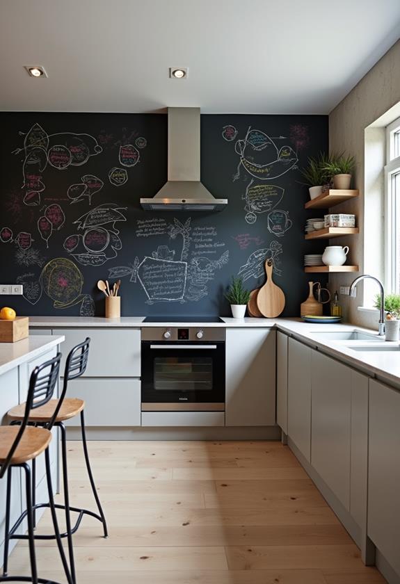 diy chalkboard wall project