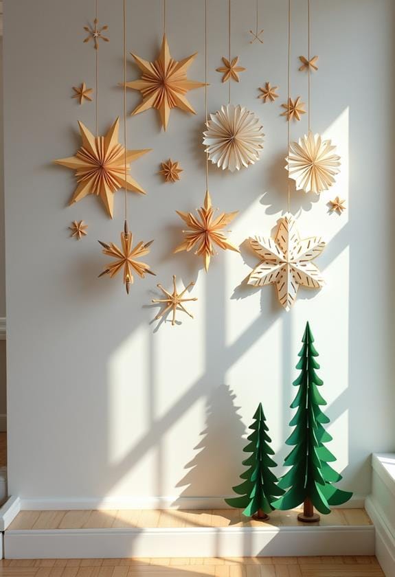 diy christmas paper decor