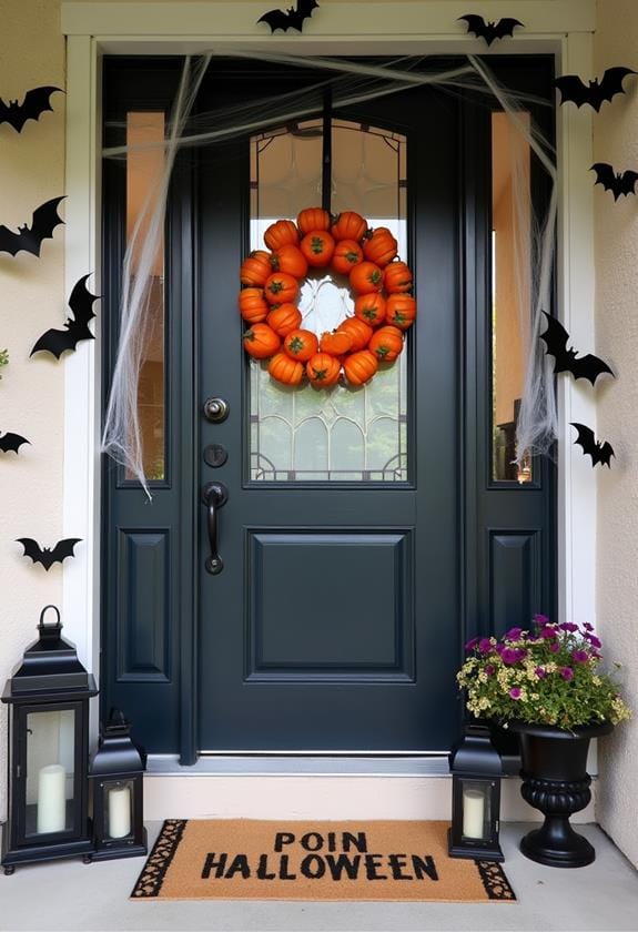 diy halloween door decorations