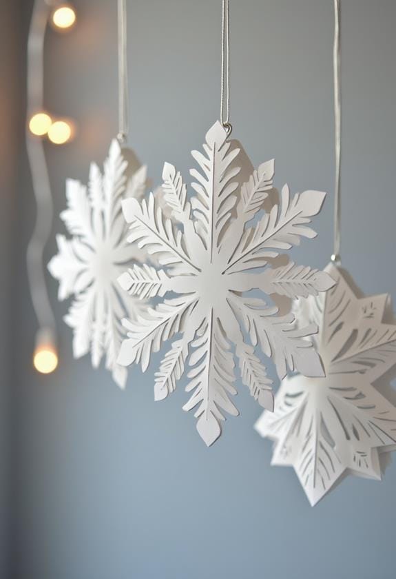 diy snowflake ornament crafting
