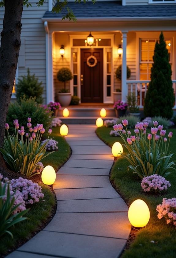 easter egg pathway illumination