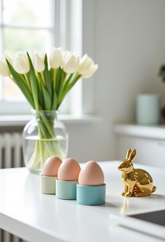 easter inspired desk decor