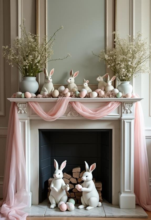 easter mantel decor ideas