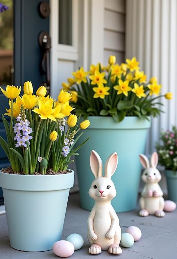easter themed porch decorations