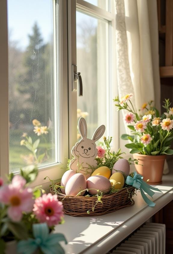 easter window decor ideas