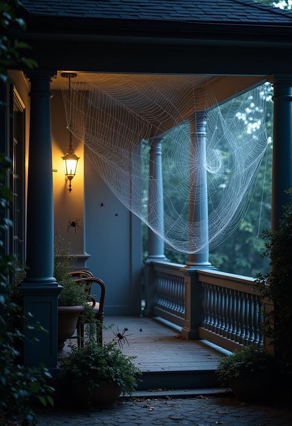 eerie arachnid silk structures