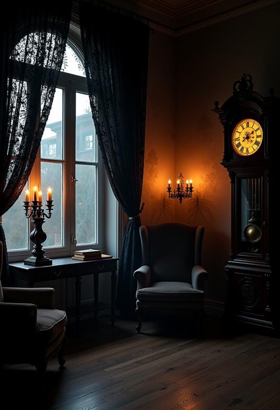 eerie figures in darkness