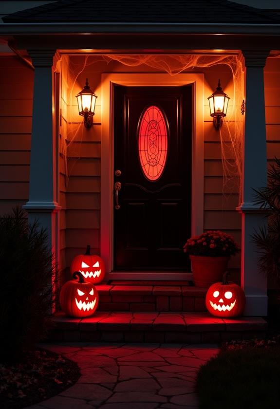 eerie illumination in night