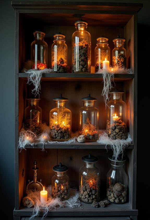 eerie jar collection display