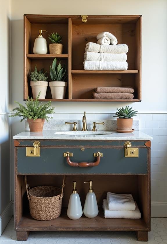 efficient bathroom organization system
