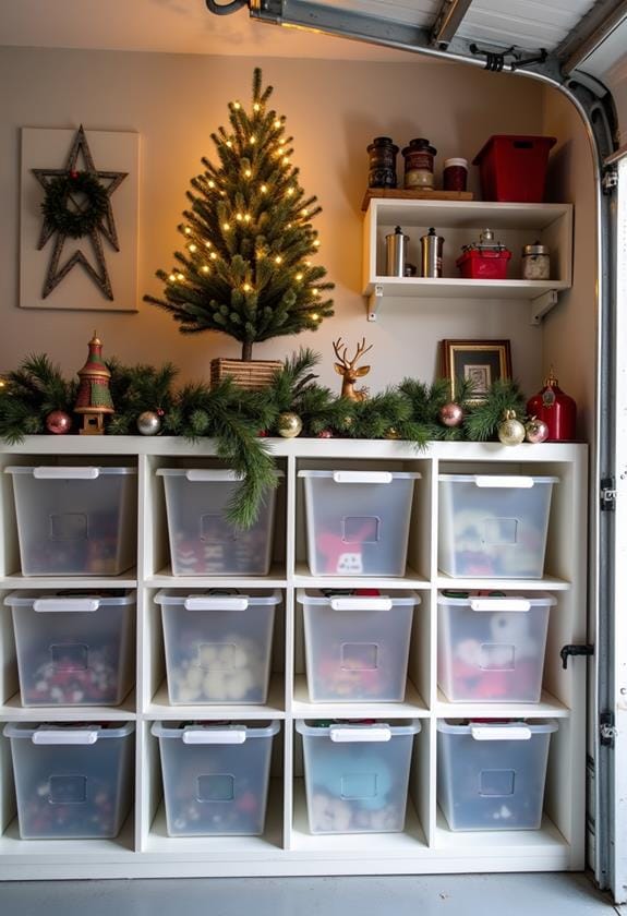 efficient holiday decoration storage