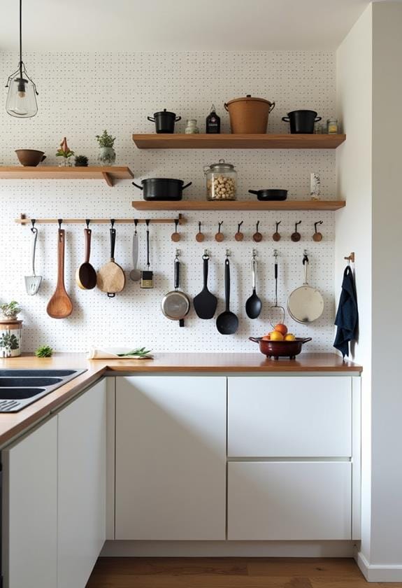 efficient pegboard storage solution