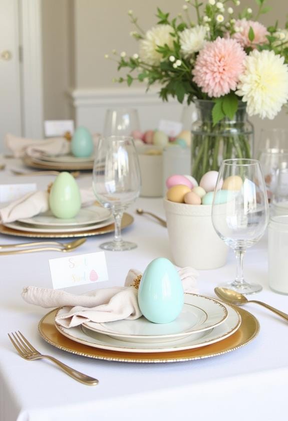 egg themed table decor ideas