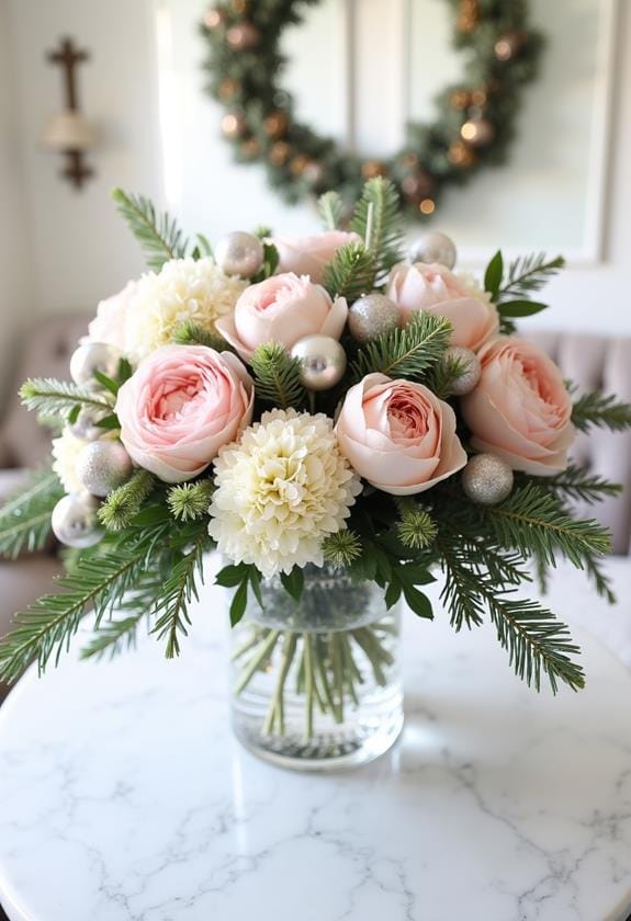 elegant blush floral decor