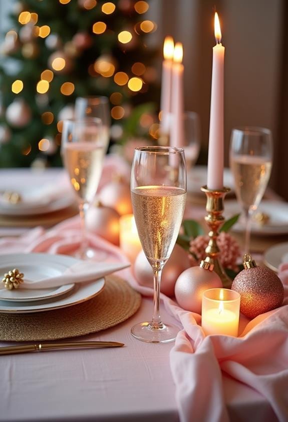 elegant blush gold decor