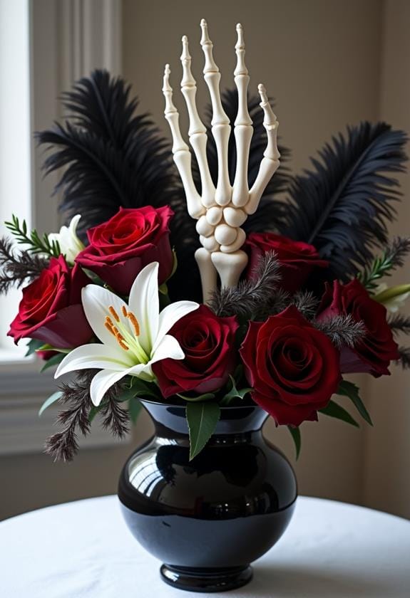 elegant bone inspired bouquets