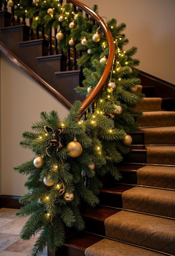 elegant decorative staircase accents