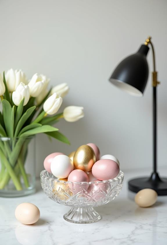 elegant easter egg exhibits