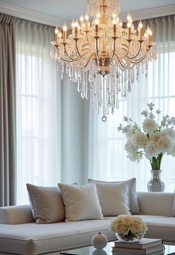 elegant frozen light fixtures