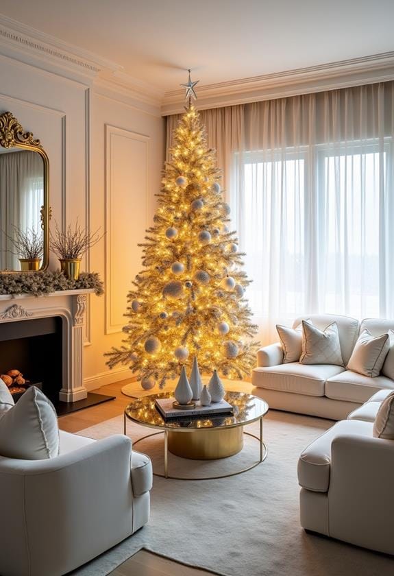 elegant gold and white