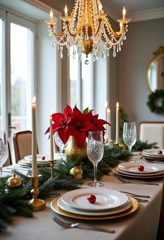 elegant holiday table settings