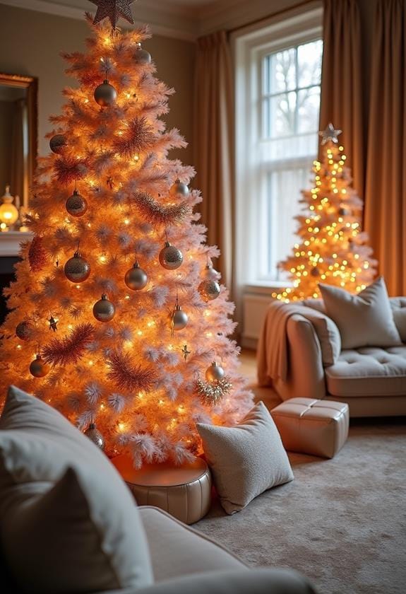elegant rose gold illumination