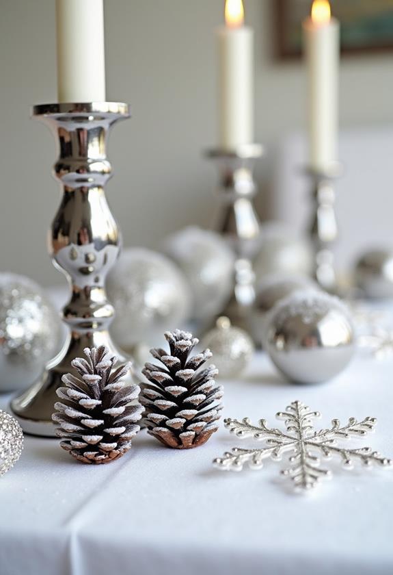 elegant winter table decor