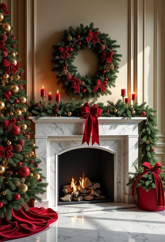 elegant wreaths and garlands