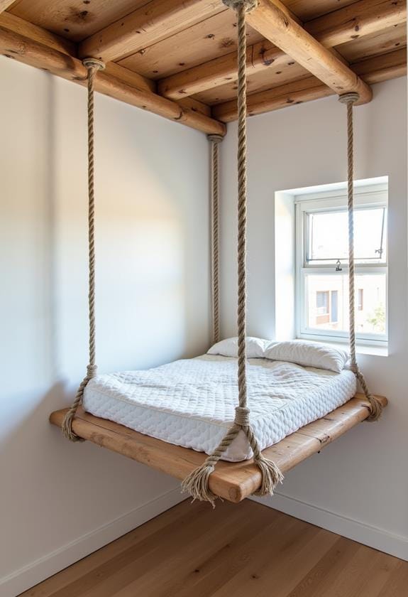elevated hanging sleeping space