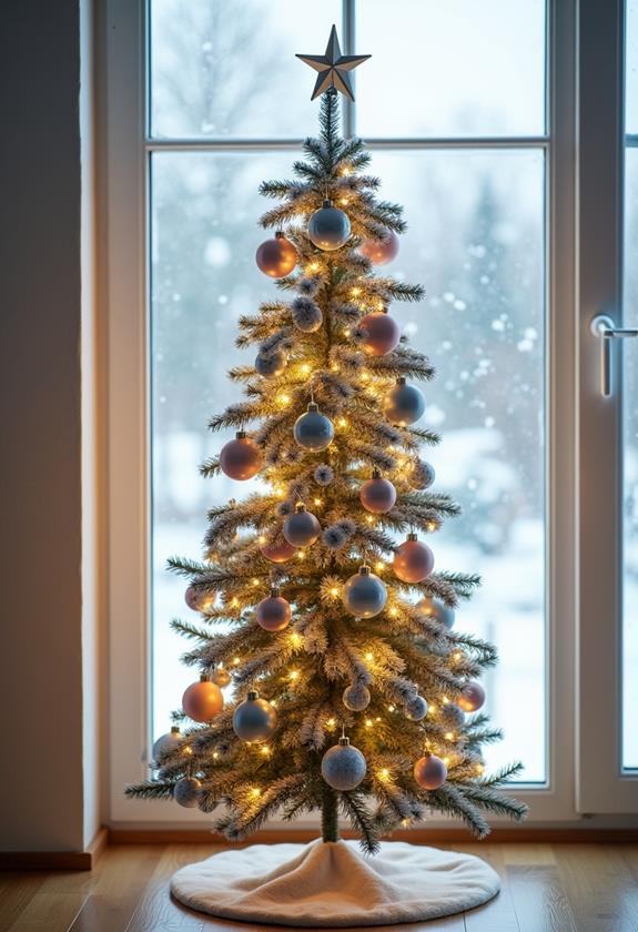 enchanting frosty seasonal landscape