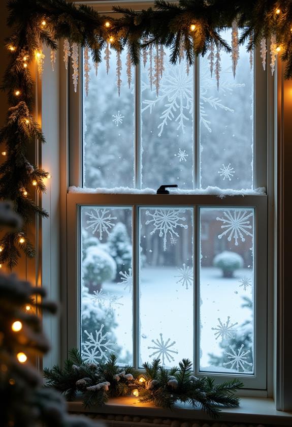 enchanting icy winter landscape