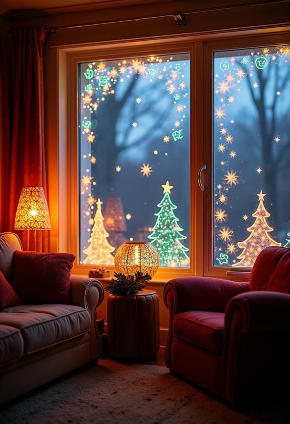 enchanting illuminated window displays