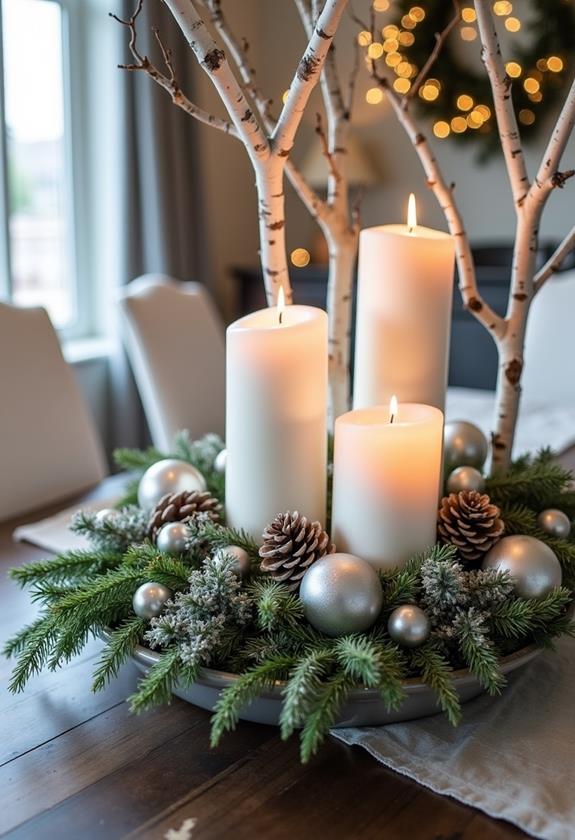 enchanting winter centerpiece designs