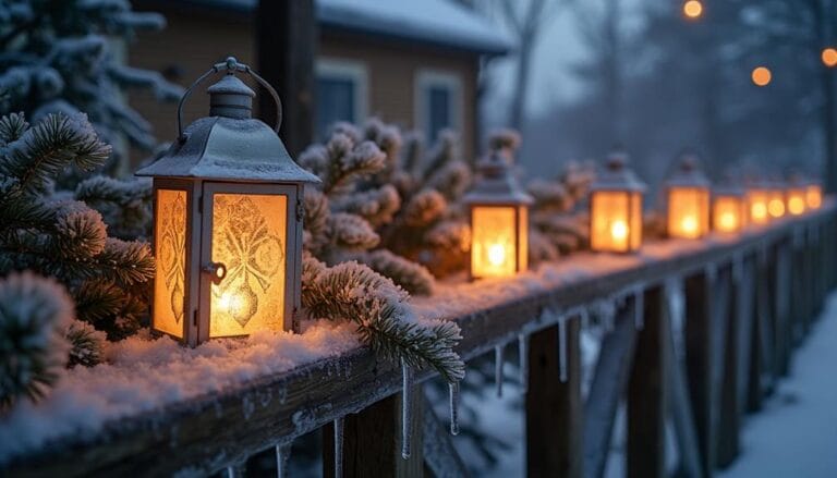 enchanting winter lantern decor