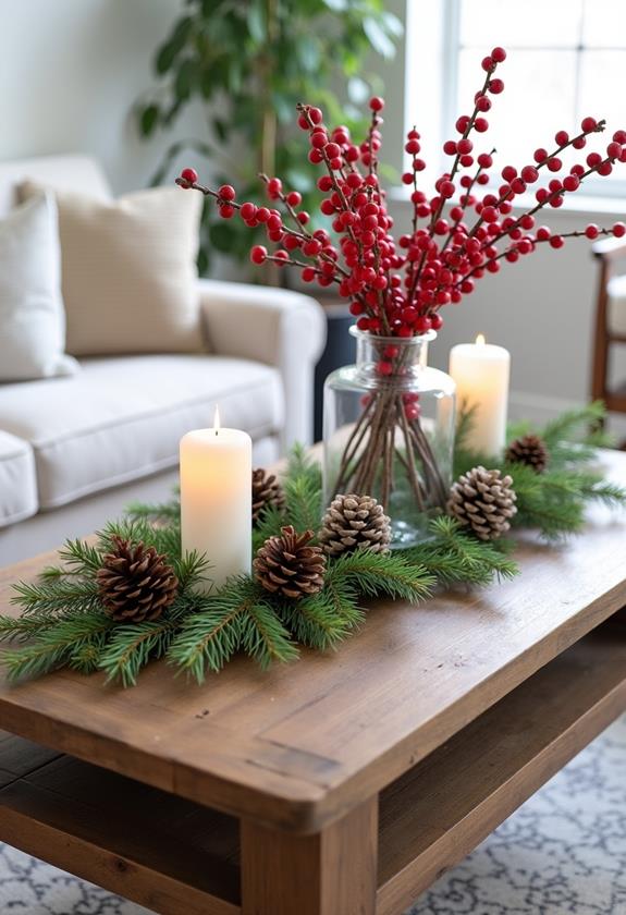 evergreen pinecone natural spread