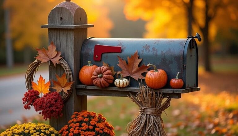 fall mailbox decor ideas