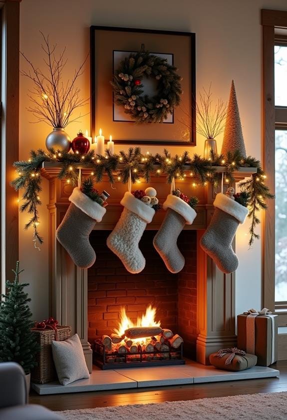 faux fireplace display creation