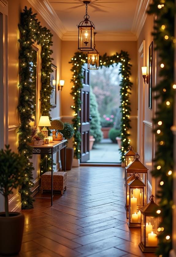 festive ambiance with glow